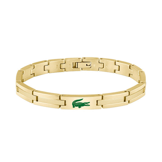 Lacoste Jewellery Gold Steel Men's Metal Link Bracelet - 2040626