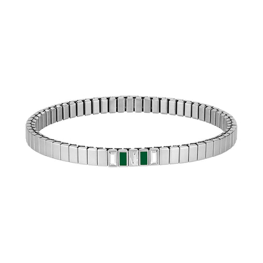 Lacoste Jewellery Stainless Steel & Crystals Women's Stretch Bracelet - 2040656