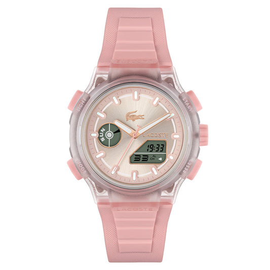 Lacoste Silicone Pink Dial Women's Watch - 2001494