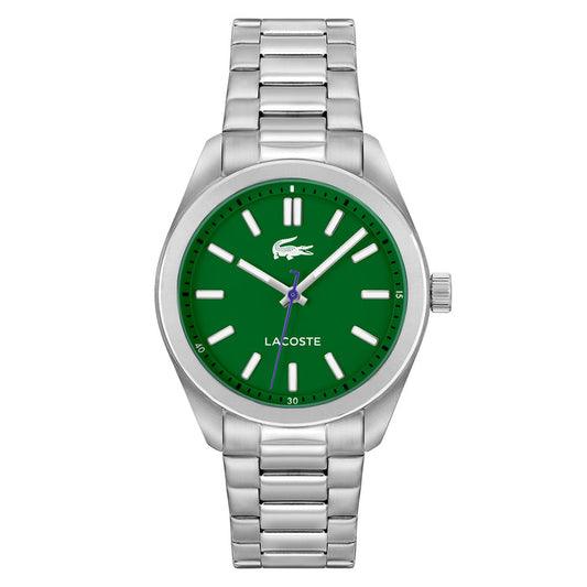 Lacoste Stainless Steel Green Dial Men's Watch - 2011354