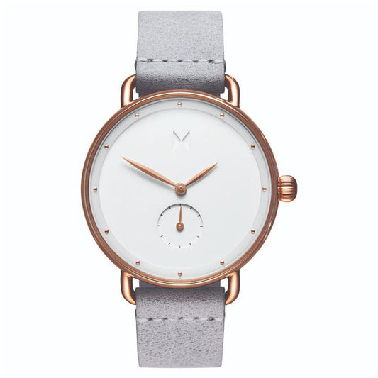 MVMT Bloom Grey Leather Ladies Watch - DFR01RGGR