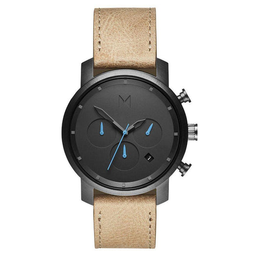 MVMT Chrono 40MM Sandstone Leather Men's Watch - DMC02GML