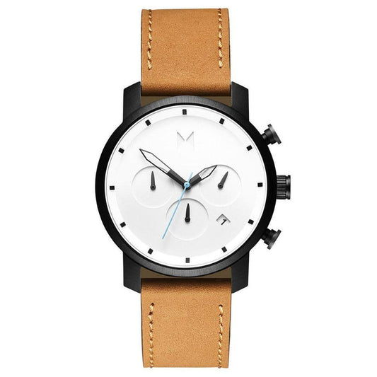MVMT Chrono 40MM Tan Leather Men's Watch - DMC02WBTL