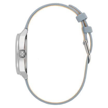 Olivia Burton Leather Chalk Blue Dial Women's Watch - 24000343