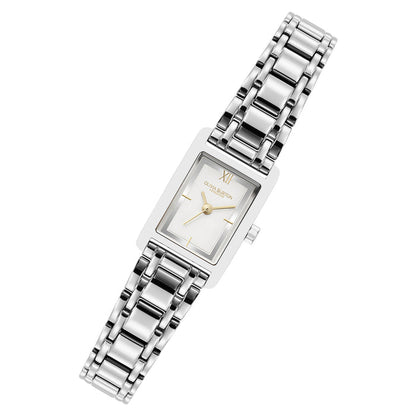 Olivia Burton Stainless Steel Silver White Dial Women's Watch - 24000281
