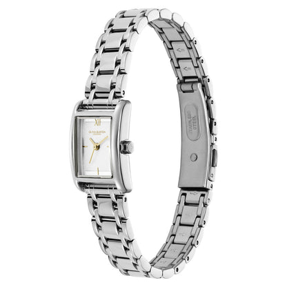 Olivia Burton Stainless Steel Silver White Dial Women's Watch - 24000281