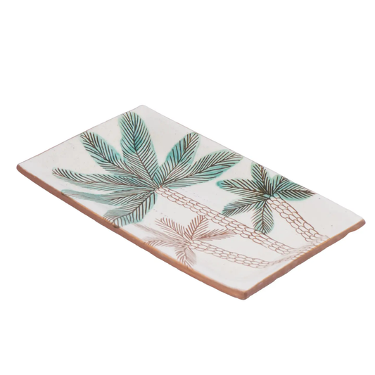 Palm Ceramic Tray