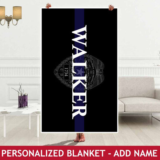Personalized Blanket - Badge and Name