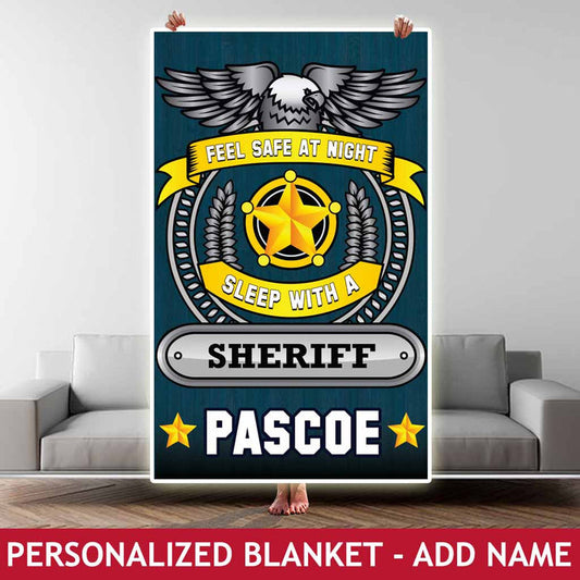 Personalized Blanket - Feel Safe - Sheriff