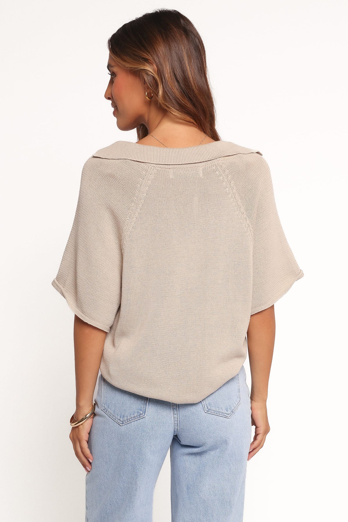 Eldora Knitted Top - Oatmeal