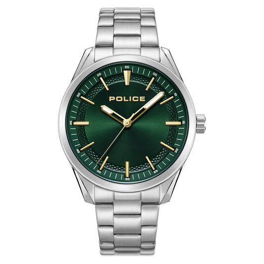 Police Stainless Steel Green Dial Men's Watch - PEWJG0018204