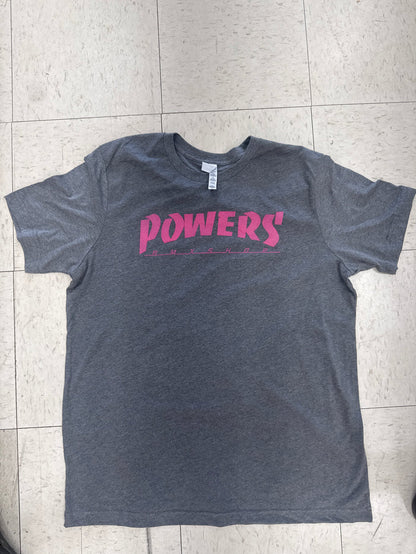 Powers bmx thrashed shirt grey/pink