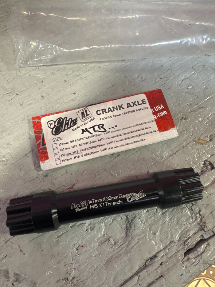 Profile elite AL 147mm mtb spindle