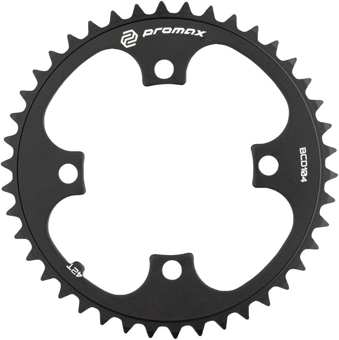 Promax 4-Bolt Chainring 104 BCD, Black