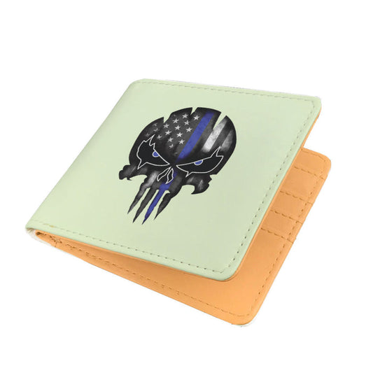 Punisher Skull - Thin Blue Line - Men's Wallet