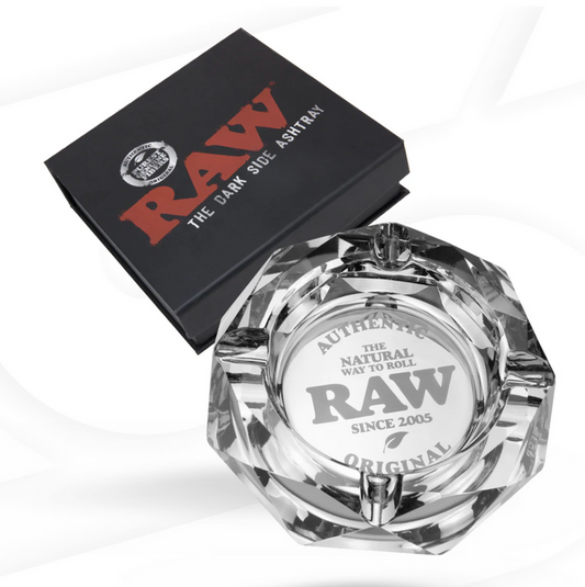 RAW Prism Glass Ashtray - Durable and Stylish Premium Smoking Accessory