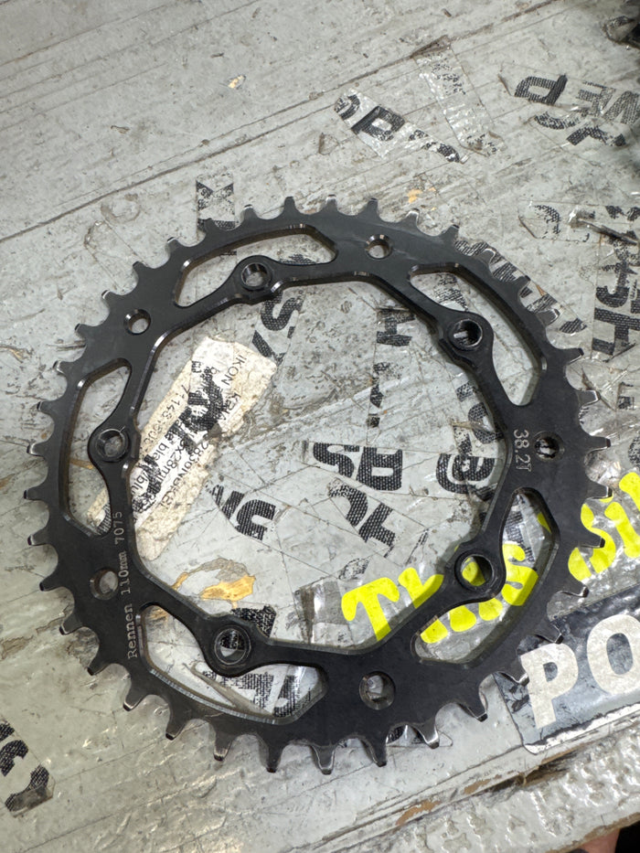 Rennen sprocket black 5bolt 38.2