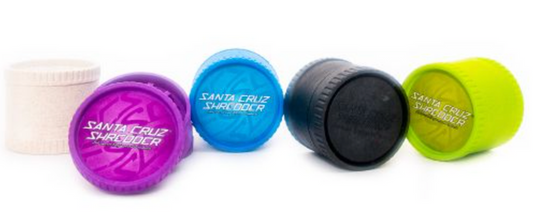 Santa Cruz Shredder 3-Piece Hemp Grinder – Eco-Friendly Biodegradable Herb Grinder with Patented Teeth for a Fluffy Grind