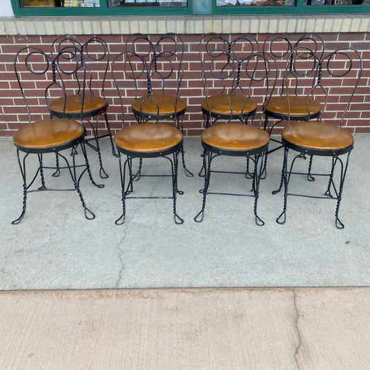 SET OF 8 Icecream Parlor Chairs