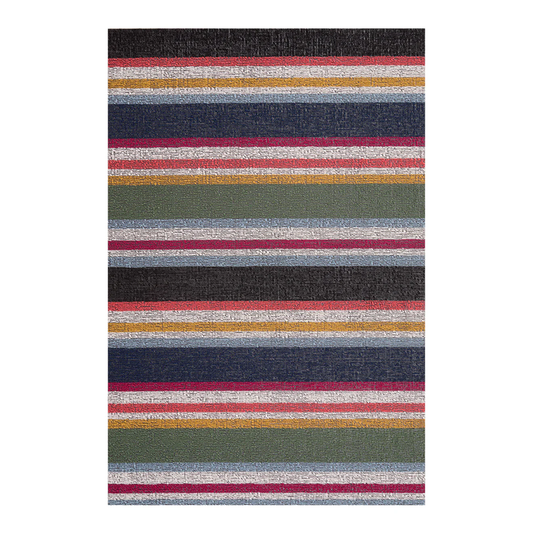 Shuffle Stripe Shag Utility Mat - Petunia