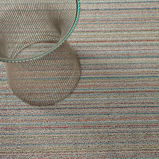 Skinny Stripe Shag Utility Mat - Soft Multi