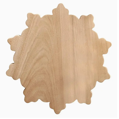 Snowflake Board Paulownia Wood