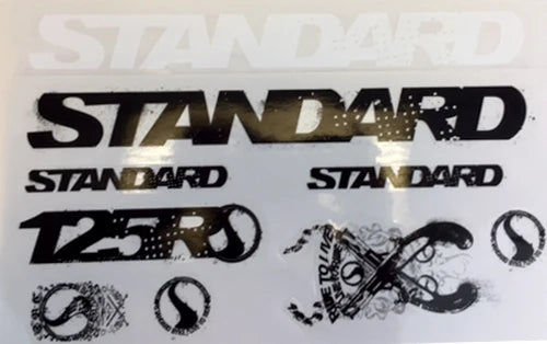 Standard byke 125R Series Frame Stickers