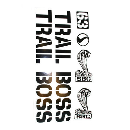 Standard Byke Trail Boss Frame sticker kit