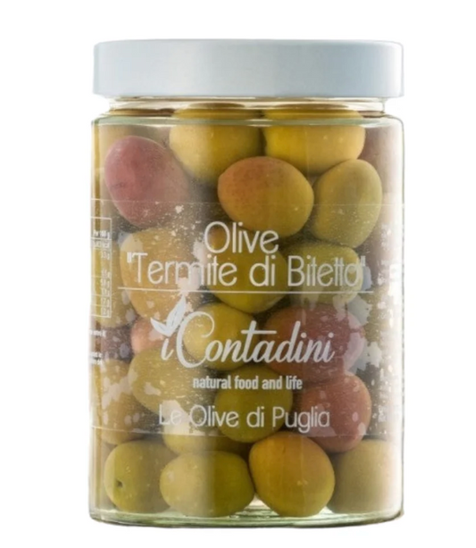 "Termite di Bitetto" Olives in Brine by iContadini: 19.6 oz