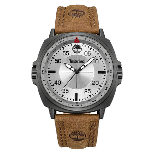 Timberland Brown Leather Grey Dial Men's Watch - TDWGA0095602