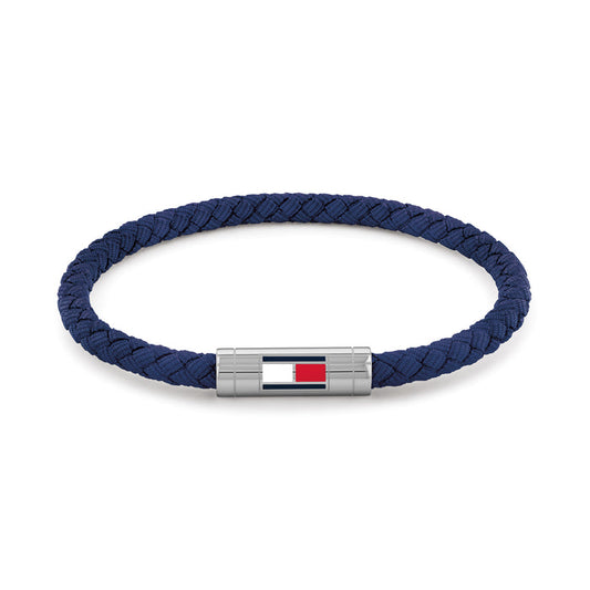 Tommy Hilfiger Jewellery Stainless Steel & Blue Nylon Men's Nylon Bracelet - 2790740