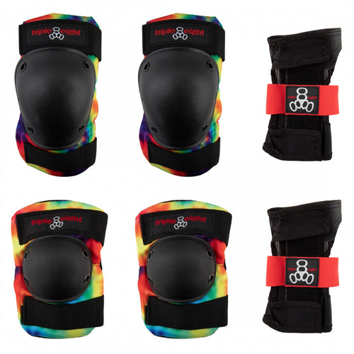 TRIPLE8 SAVER-3 ELBOw/KNee/WRiST SM TIE DYE padset